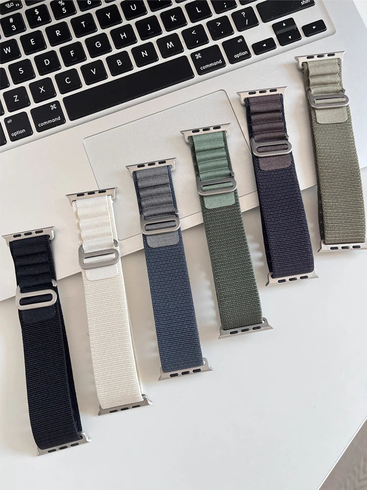 Original Strap for Apple watch Ultra Band 49mm 44mm 45mm 40mm 41mm 42mm 38mm Alpine loop bracelet correa iwatch 9 8 7 SE 6 5 4 3