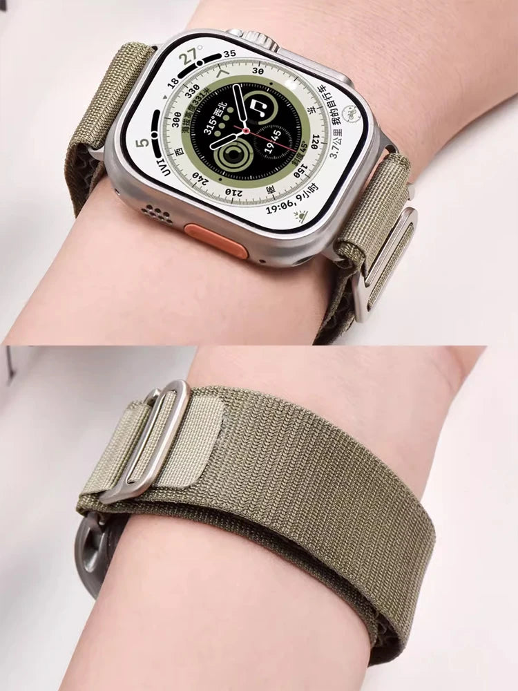 Original Strap for Apple watch Ultra Band 49mm 44mm 45mm 40mm 41mm 42mm 38mm Alpine loop bracelet correa iwatch 9 8 7 SE 6 5 4 3